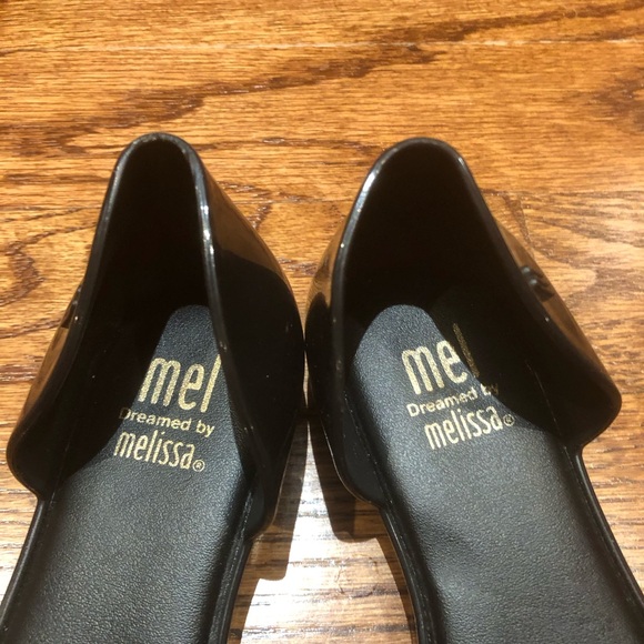 Mini Melissa Bow Open Toe Flats Size 11 - Picture 3 of 10